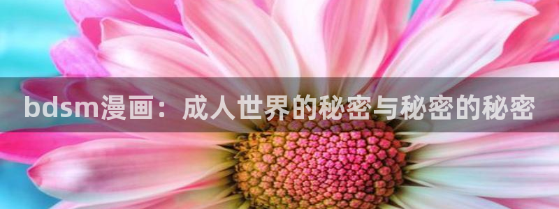 ios怎么下载哔咔漫画：bdsm漫画：成人世界的秘密与秘密的秘密